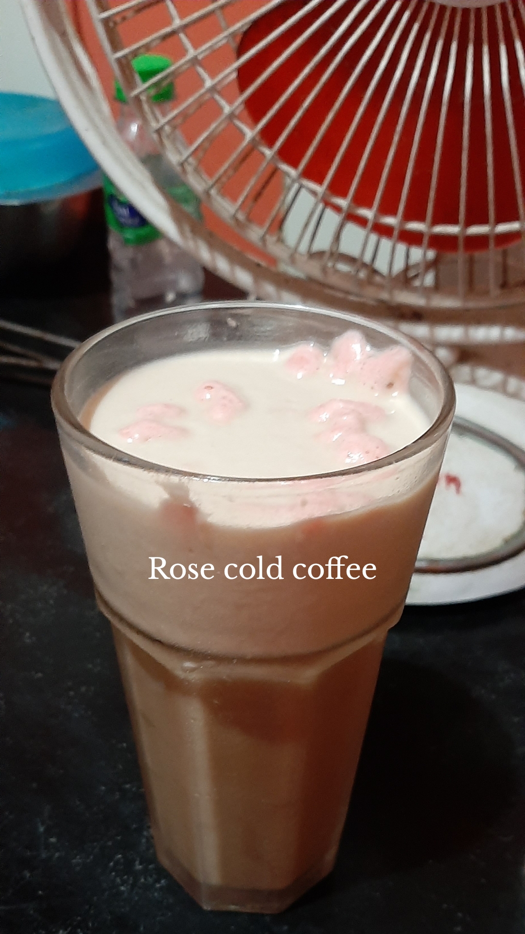 Rose cold coffee